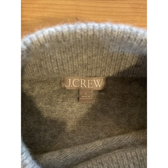 J. Crew Mock Sweater‎ Supersoft Yarn Merino Wool Alpaca Blend Gray Size S - Picture 9 of 13
